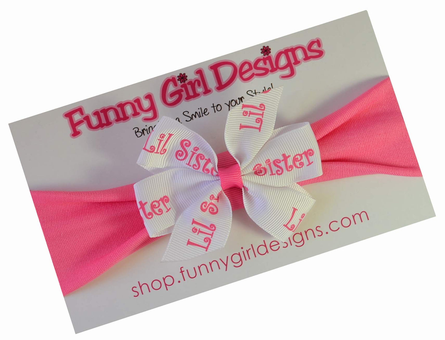 Funny Girl Designs Big Sister & Little Sister Matching Headband Gift Box Set