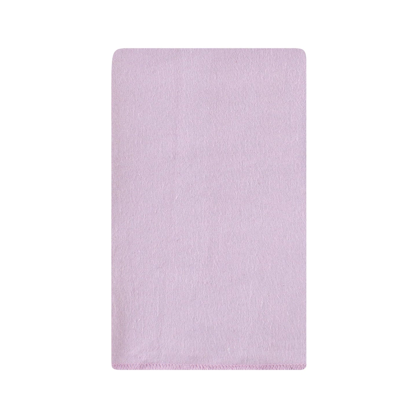 Hudson Baby Unisex Baby Cotton Flannel Burp Cloths, Purple Dainty Floral 10 Pack, One Size