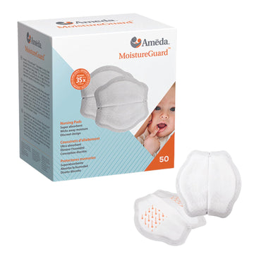 Ameda Moistureguard Disposable Nursing Pads | Breast Milk Pads | Nursing Breast Pads | Breast Feeding Supplies | Stay Dry Nursin