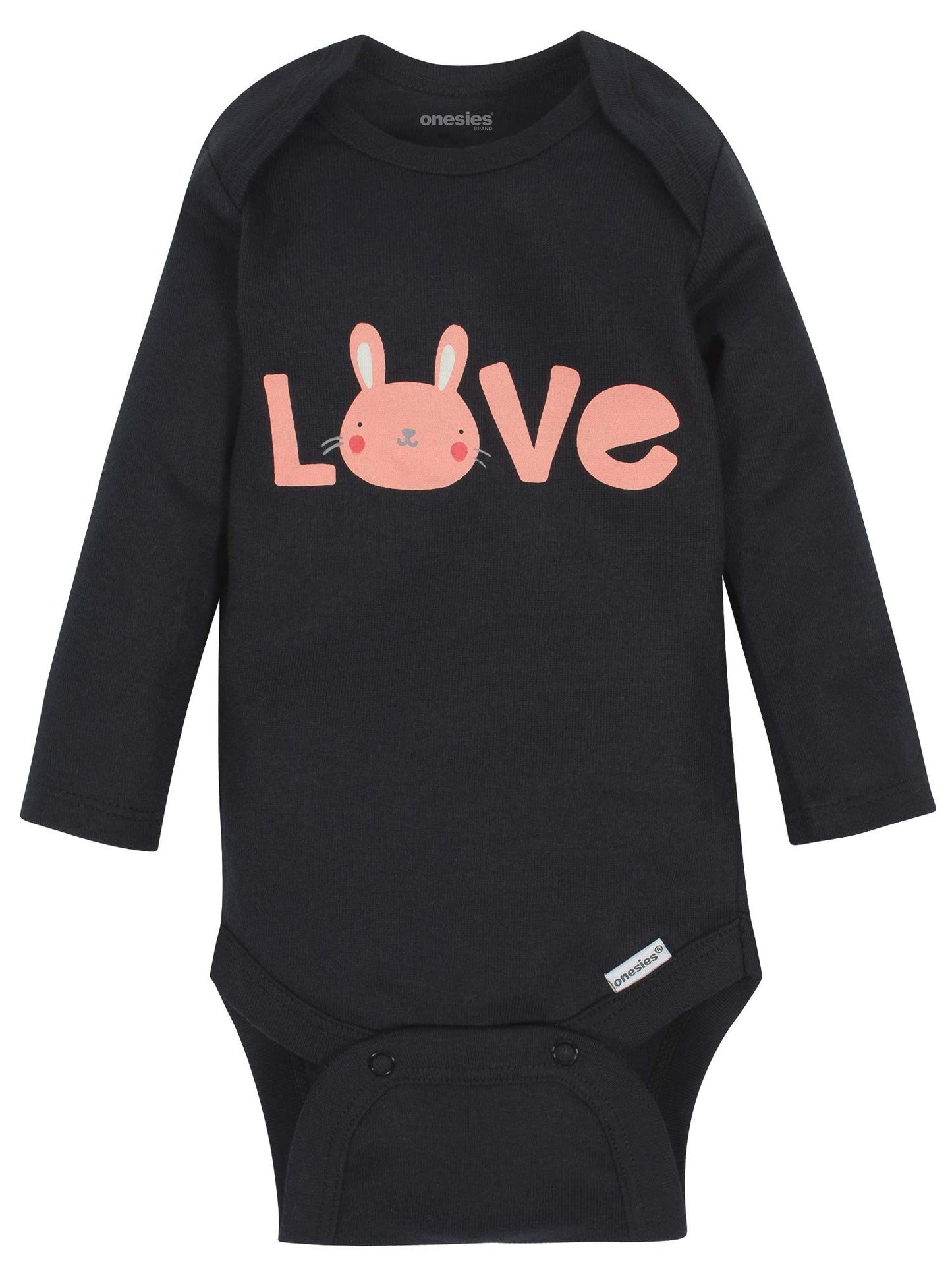 Onesies Brandunisex Baby6-Pack Long Sleeve Bodysuitsbunny Pink6-9 Months