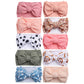 Kidocheese Oversized Baby Headbands With Bows - Elastic Nylon Hairbands, Head Wraps And Hair Accessories For Newborns, Infants,