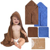 HardNok 4-Piece Muslin Baby Towel Set - 100% Organic Cotton, (2) 6-Layer 32x32 Towels & (2) Washcloths, Bath, Beach & Pool Gift 
