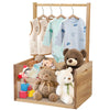 Orionstar Wooden Baby Shower Crate Closet, Baby Gift Basket With Handle, Baby Shower Basket Closet For Baby Clothes, Pregnancy G