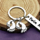 Twin Mom Gift Keychain New Mom Gift Jewelry Mommy To Be Gift Mother Of Twins Jewelry Twin Mama Keyring Key Chain Pregnant Gift T
