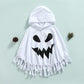 Wasaigood Infant Baby Halloween Cloak Toddler Kids Girls Boys Ghost Hooded Cosplay Clothes White Halloween Poncho Cape (White,12