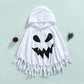 Wasaigood Infant Baby Halloween Cloak Toddler Kids Girls Boys Ghost Hooded Cosplay Clothes White Halloween Poncho Cape (White,9-