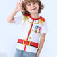 Cosland Toddler Prince Shirt Little Boys Halloween Costume, White, 4T