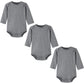 Enfants Ch?Is Gray Bodysuit Baby 9 Months