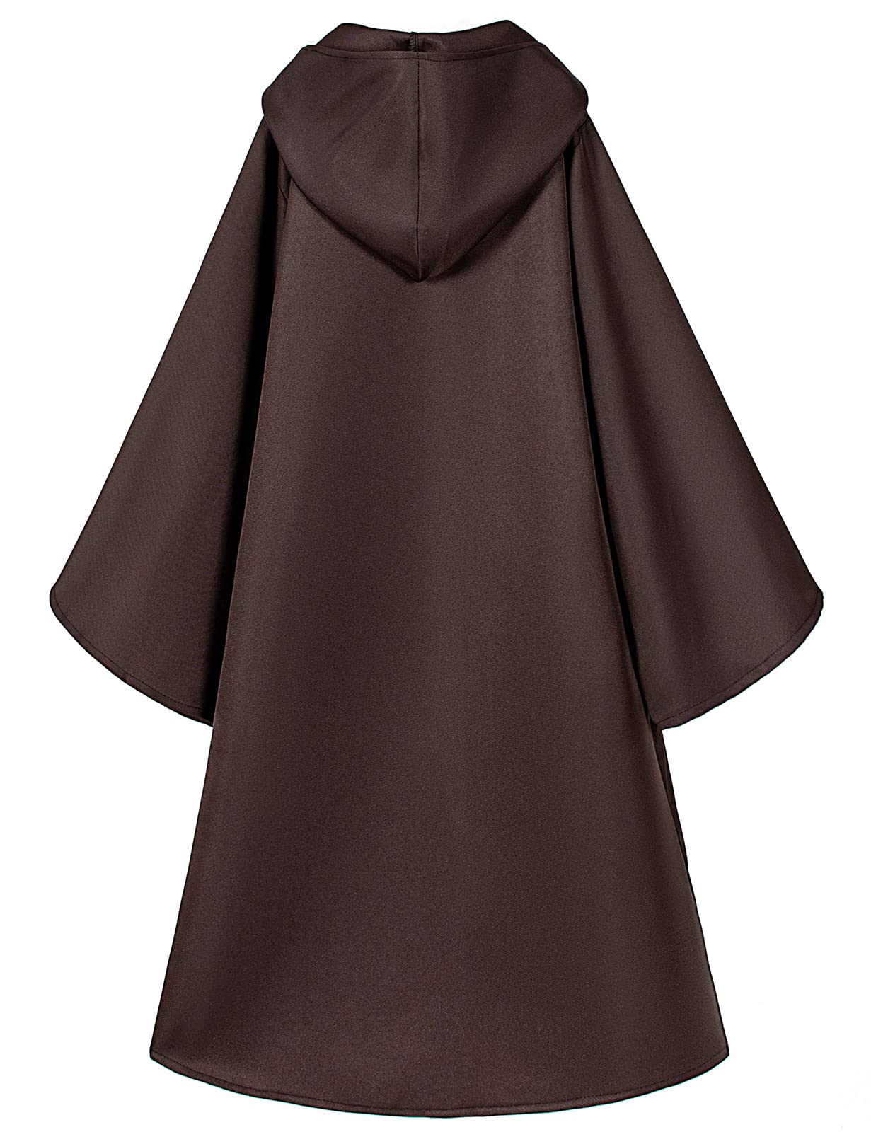 Togrop Knight Costume For Kids Robe Hooded Boys Cloak Cosplay Brown 12-14 Years