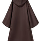 Togrop Knight Costume For Kids Robe Hooded Boys Cloak Cosplay Brown 3-5T
