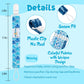 Babygoal Ocean Blue Pacifier Clips, 6 Pack Binky Paci Holder Clips And Leash For Boys And Girls Fits For Most Pacifier, Binkie S