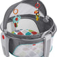 Fisher-Price Portable Bassinet On-The-Go Baby Dome, Travel Play Space with Developmental Newborn Toys & Canopy, Color Climbers
