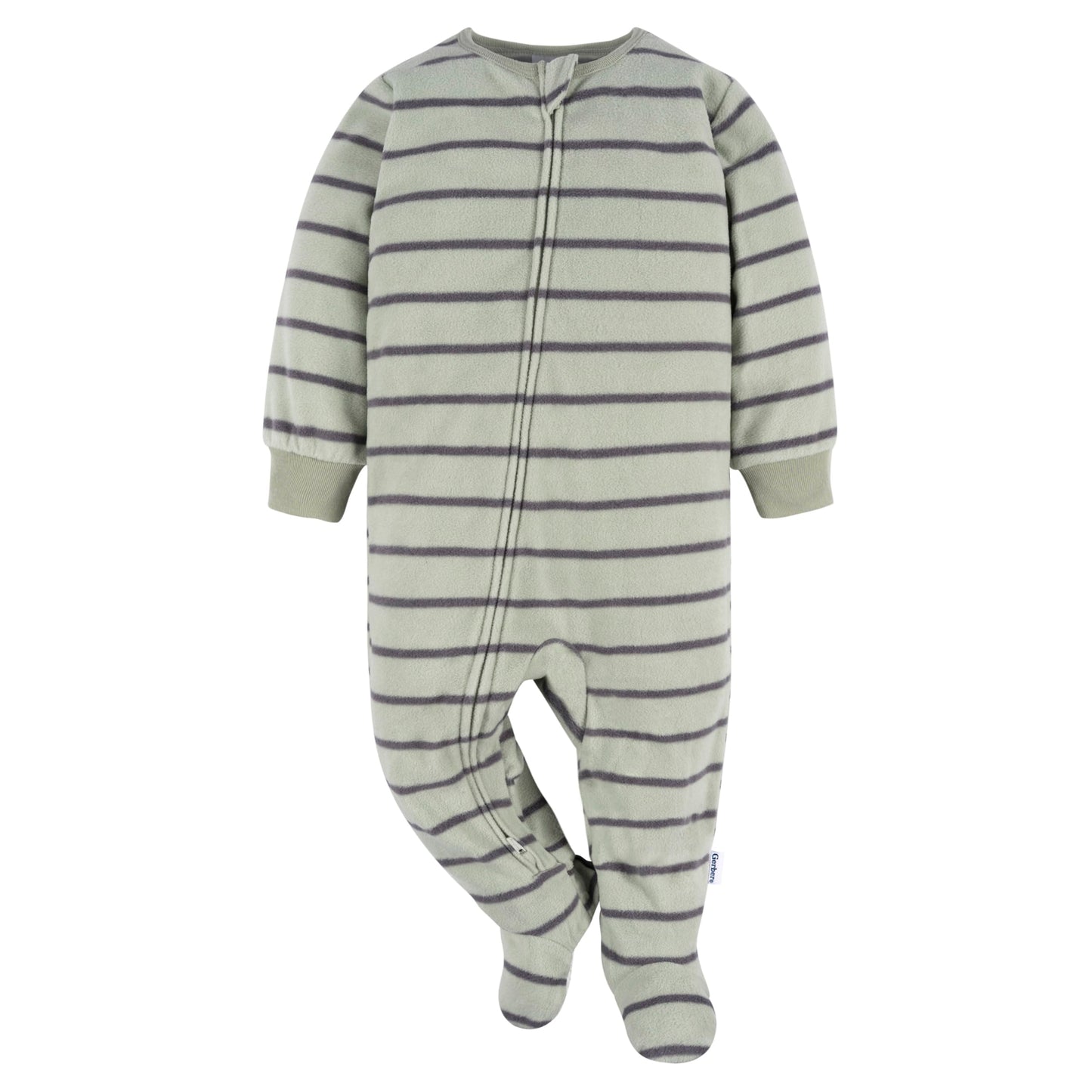 Gerber Baby Boy'S Toddler Loose Fit Flame Resistant Fleece Footed Pajamas 2-Pack, Fox Stripe, 3T