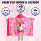 Bavilk Kids Hooded Bath Beach Towel Girls Boys Swim Pool Cover Up Super Absorbent Cute Cartoon Animal Full Vitality