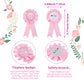 Willbond 3 Pcs Big Sister Accessory Set Big Sister Flower Crown Satin Sash Pin Big Sister Gifts For Baby Shower Party(Pink)