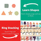 BEKILOLE Wooden Number Puzzle for Toddler Activities - Montessori Toys for Toddlers Shape Sorting Counting Game for Age 3 4 5 Ye
