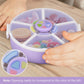 Aimsnk 2 Pack Kids Original Snack Spinner Bundle - Reusable Snack Container With 5 Compartment Dispenser And Lid | Bpa And Pvc F