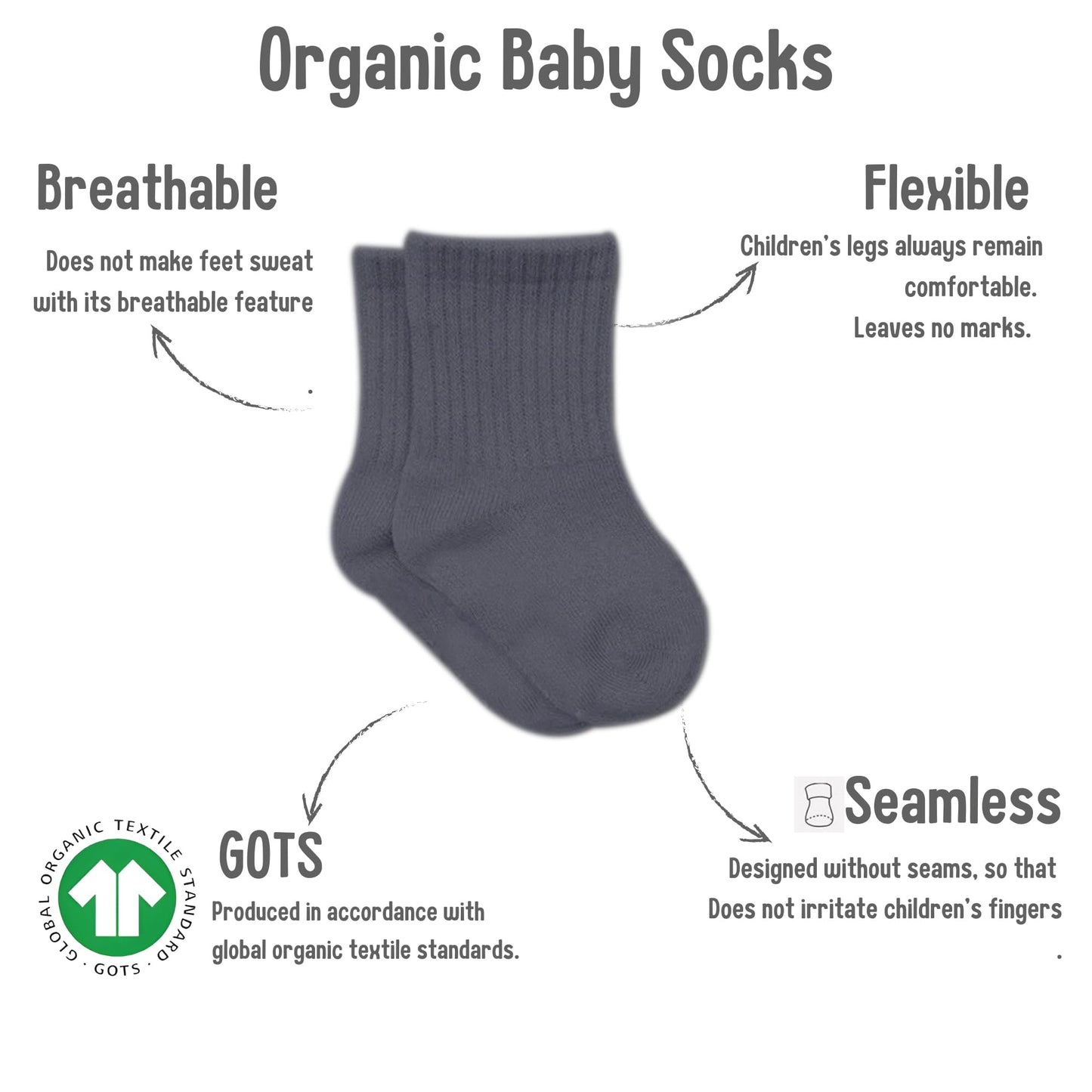 Bistyle Baby Grip Ankle Socks 6 Pairs | Newborn Infant Toddlers Socks Anti-Allergic Cotton | Kids Boys Girls Ankle Socks (As1, A
