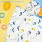 Hooded Towel Muslin Hooded Towel Made From Organic Cotton 6-Layer Cotton Bath Towel, Soft Bath Towels 27.5X55 Inches For Toddler