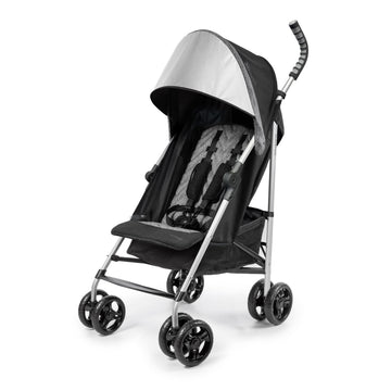 Summer Infant 3Dlite ST Convenience Stroller, Black & Gray - Lightweight Stroller with Steel Frame, Large Seat Area, Multi-Posit