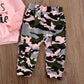 Fybitbo Toddler Baby Girl Fall Winter Clothes Mamas Bestie Hoodie Sweatshirt Tops & Camo Pants Outfits Clothing Sets (Pink Camo,