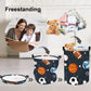 Clastyle 63L Large Sport Balls Kid Laundry Hamper With Handle For Boy Collapsible Clothes Toy Storage Basket With Lid For Bedroo