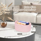 Glcon Pink Rope Basket For Organization And Storage - Small Dog Cat Toy Basket Box - Empty Gift Basket - Baby Basket Nursery Bin