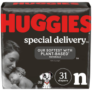 Huggies Special Delivery Hypoallergenic Baby Diapers Size Newborn (Up To 10 Lbs), 31 Ct, Fragrance Free, Safe For Sensitive Skin