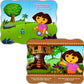 Nickelodeon Dora The Explorer Board Books for Kids Toddlers ~ Bundle of 4 Dora Board Books with 300 Bonus Dora The Explorer Stic