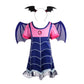 Dressy Daisy Toddler Girls Dress Up Boo-Tiful Halloween Costume Fancy Party Vampire Outfit Set with Headband Wings Size 4T to 5T