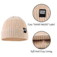 Simple Knitted Baby Beanie Hip-Hop Boys Winter Hat Toddler Kids Bonnet For Girl 0-5Y (Black+Khaki, M)