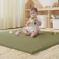 Joypony Vegan Leather Baby Play Mat, Wipe-Clean Play Mat for Floor, 50x50 in Thicken Foam Cushioned & Waterproof Playpen Mats fo