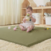 Joypony Vegan Leather Baby Play Mat, Wipe-Clean Play Mat for Floor, 50x50 in Thicken Foam Cushioned & Waterproof Playpen Mats fo