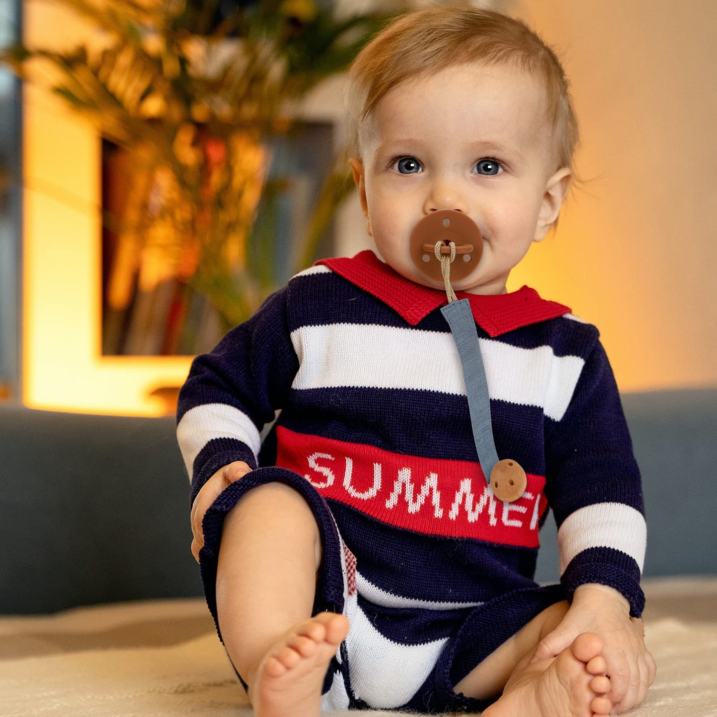 Socub 3 Pack Pacifier Clips For Baby Boys And Girls, Fabric Pacifier Hold With Clip For Binky, Teether Toys, Bpa Free, Baby Show