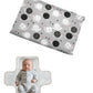 Cute Snail Portable Diaper Changing Mat,Waterproof Foldable Travel Changing Pad,On-The-Go Wipeable Reusable Changing Pad - Water