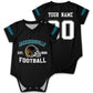 OAOANS Jacksonville Baby Clothes Custom Name Number Personalized Football Baby Jersey Clothing Newborn Toddler Apparel 0-24 Mont