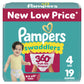 Pampers Diapers - Swaddlers 360 - Size 4, 19 Count, up to 100% Leakproof Comfy Dry Fit, Designed for Easy Changes, Pull On Baby 