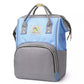 House Of Quirk Baby Diaper Bag Blue Maternity Backpack (Grey Blue)
