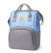 House Of Quirk Baby Diaper Bag Blue Maternity Backpack (Grey Blue)