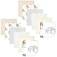 Hudson Baby Unisex Baby Flannel Cotton Washcloths 12-Pack, Neutral Safari World, One Size