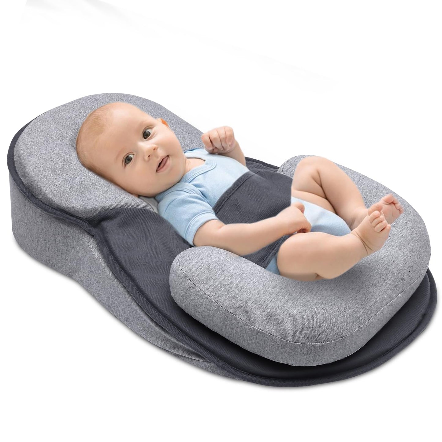 Baby Lounger Pillow For Infant Support Cushion Reflux Breastfeeding Pillow, Bottle Feeding, Tummy Time