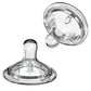 Nanobebe Nipples Baby Bottle Nipples, Silicone Nipple, Triple Vented, Ready To Use, 2-Pack, Preemie