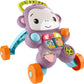 Fisher-Price Baby Push Toy Learn with Me Purple Monkey Walker Musical Learning Activity with Lights for Infants Ages 6+ Months