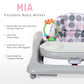 Dream On Me Mia Foldable Baby Walker In Grey