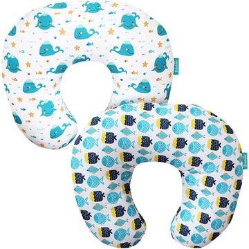 Nursing Pillow Cover 2 Pack For Breastfeeding Pillow, Ultra Soft And Cozy Nursing Pillow Slipcovers, Snug Fits Boppy Pillow, Gre