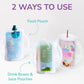 Flipping Holder Squeeze Proof Food Pouch Holder For Toddlers, Babies, Kids, Mess Free No Squeeze Juice Box Drink And Applesauce