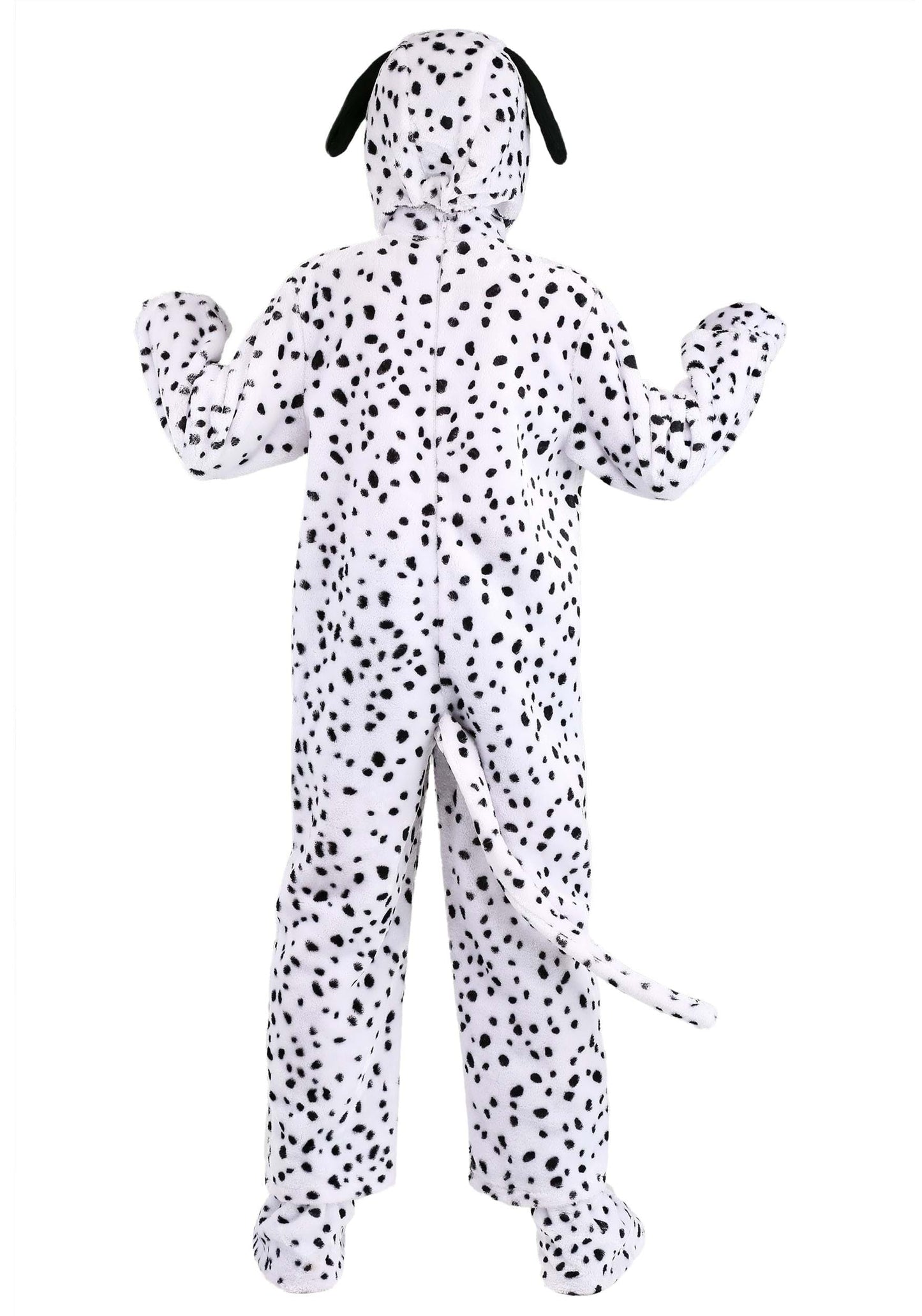 Fun Costumes Tail-Wagging Kids Dalmatian Costume Boys, Black And White Adorable Dog Halloween One-Piece Medium
