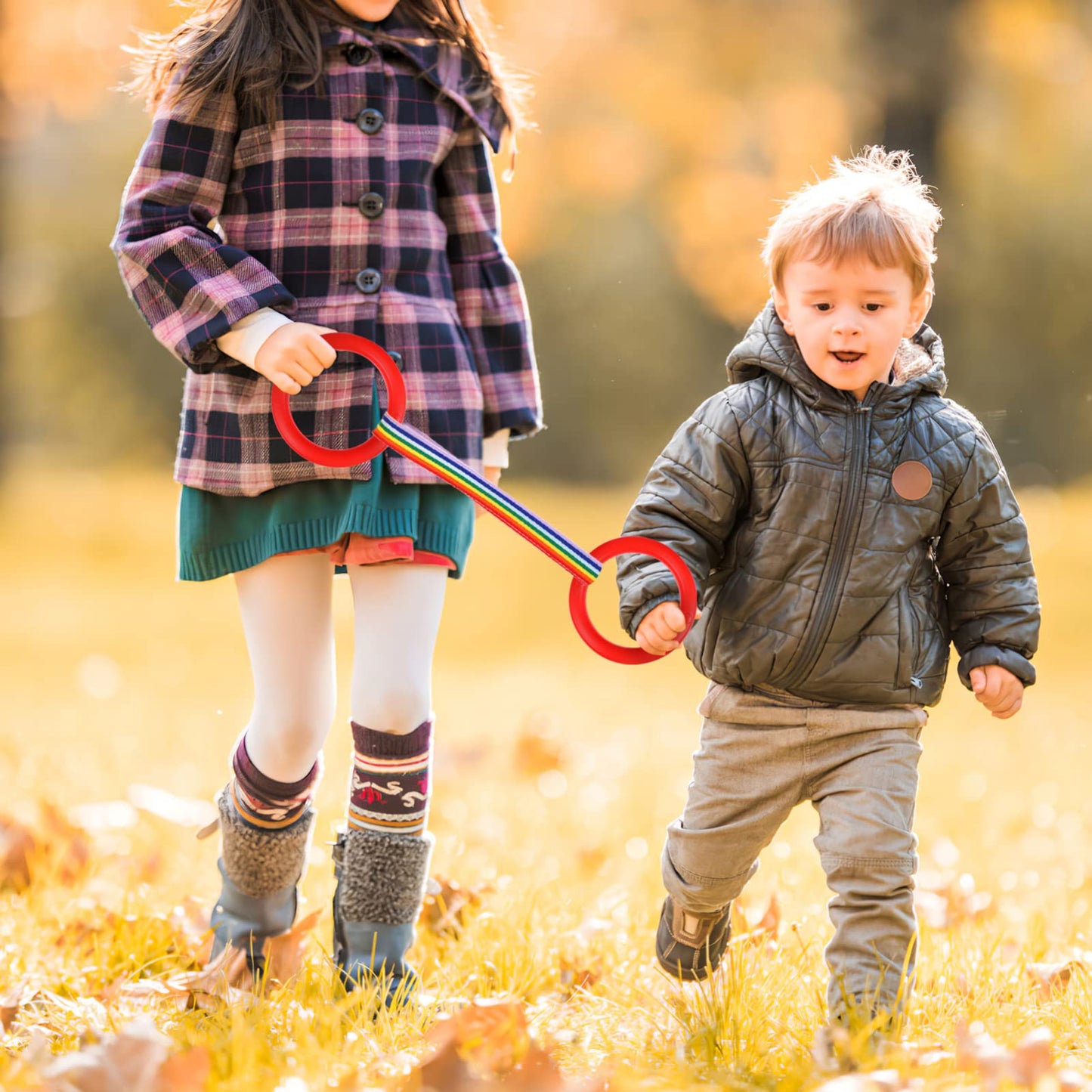 Toddmomy Walking Rope 12Pcs Walking Ropes Preschool Walking Rope With Round Handles Safety Line Transition Rope Anti Lost Walkin
