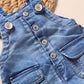 Kidscool Space Baby & Little Boys/Girls Denim Overalls,Jean Workwear,Light Blue,18-24 Months