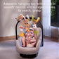 TUMAMA Baby Activity Arch with Bear Spiral Toy, Clips Adjustable and Detachable Sensory Stimulating Hanging Toys Baby Toys 0-3 3